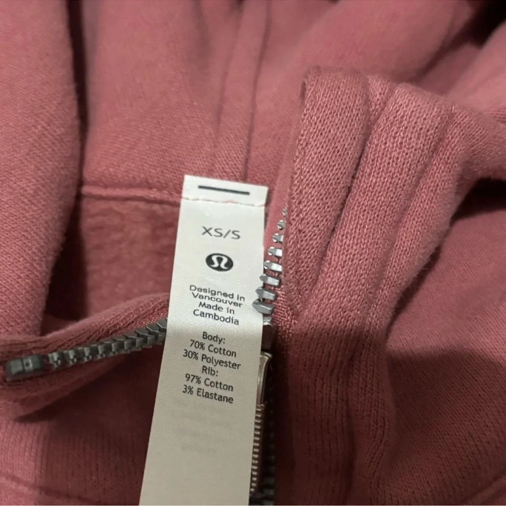 💕Lululemon Scuba Oversized Half-Zip Hoodie Brier Rose